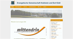 Desktop Screenshot of gemeinschaft-holzheim.de