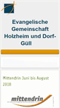 Mobile Screenshot of gemeinschaft-holzheim.de