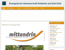 Tablet Screenshot of gemeinschaft-holzheim.de